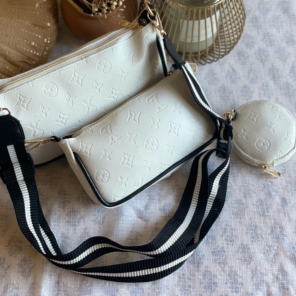 Louis Vuitton styled monogrammed crossbody bag - set of three - Picture 2 of 9